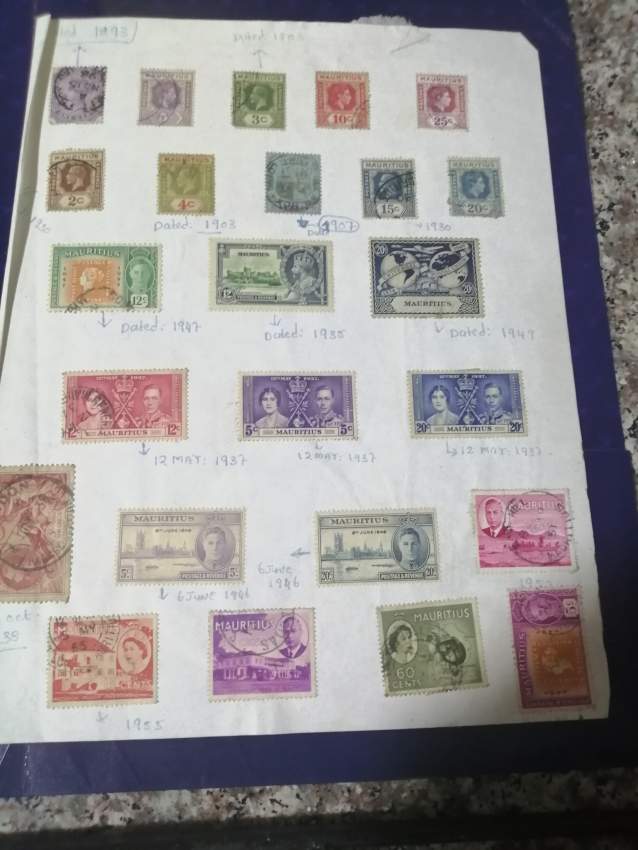 Ancient mauritian stamps  - 1 - Stamps  on Aster Vender