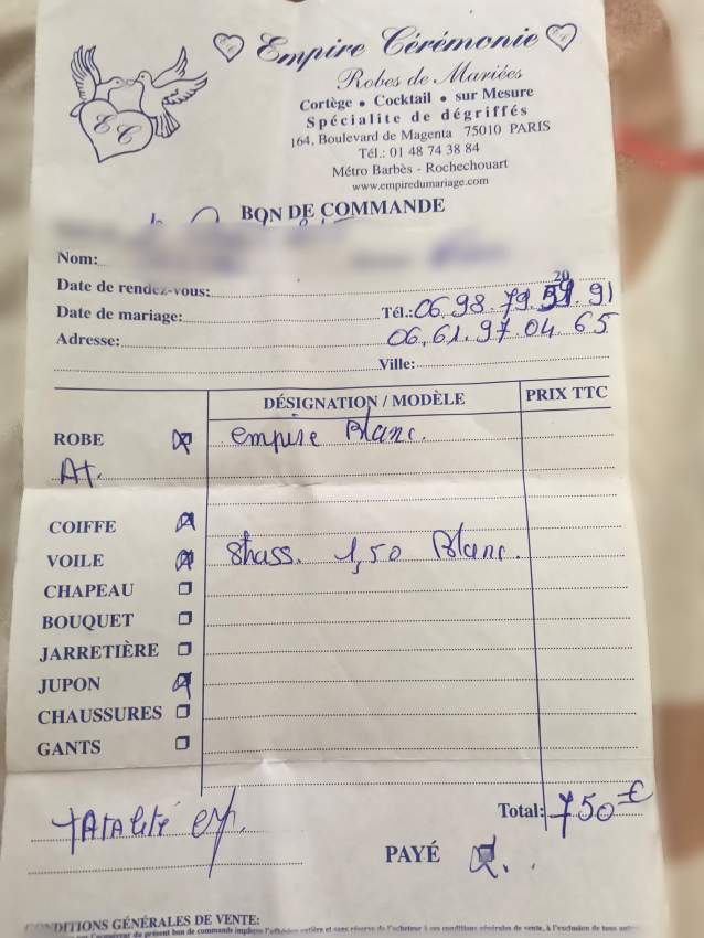 Second hand Wedding dress  - 2 - Wedding clothes  on Aster Vender