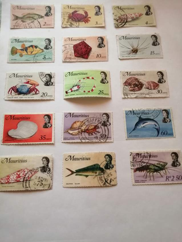 Sea set of ancient mauritian stamps  - 1 - Stamps  on Aster Vender
