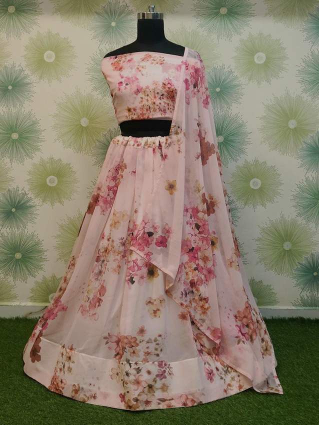 Floral Lehenga - 0 - Lehenga  on Aster Vender