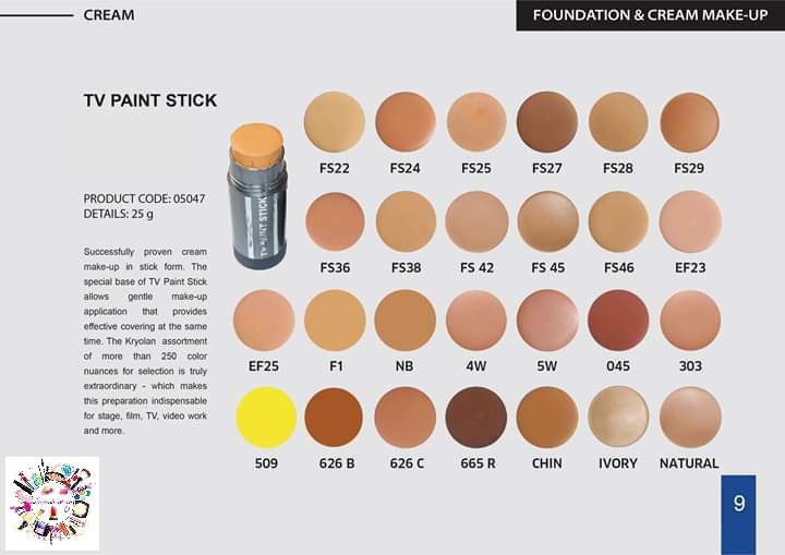 Kryolan TV paint stick foundation 40ml - 2 - Foundation  on Aster Vender