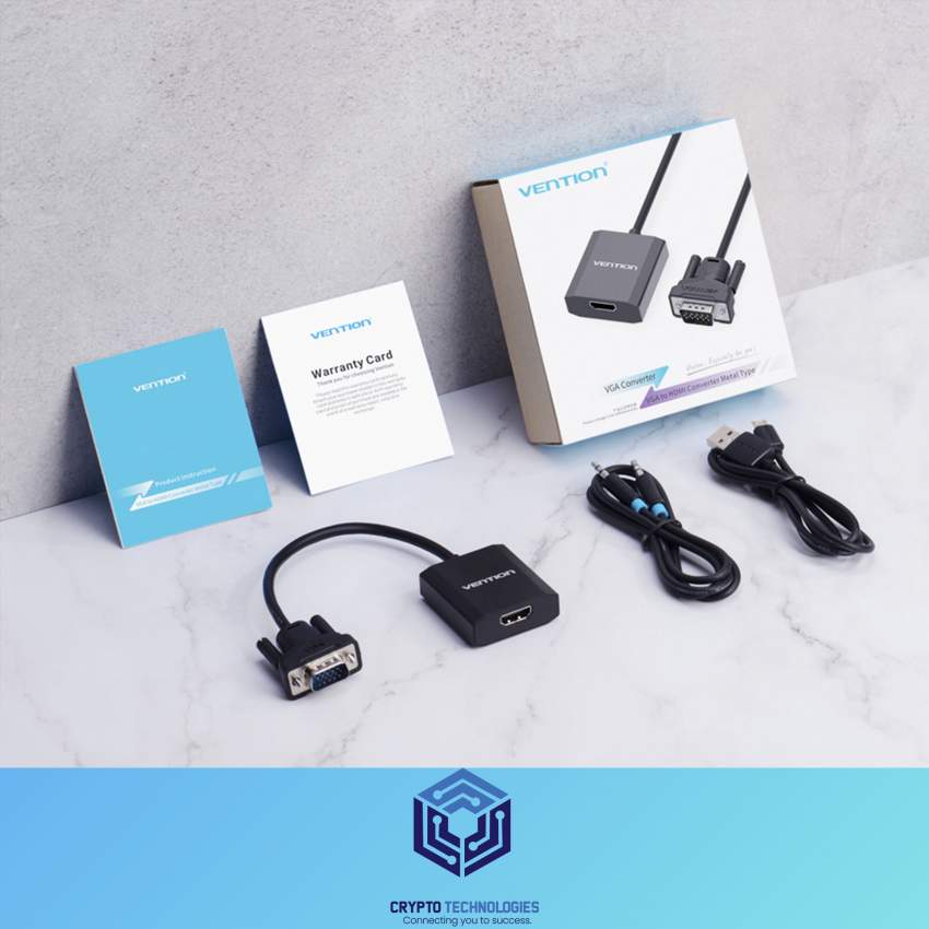 VGA to HDMI Converter 0.15M - Black Metal Type - 6 - All Informatics Products  on Aster Vender