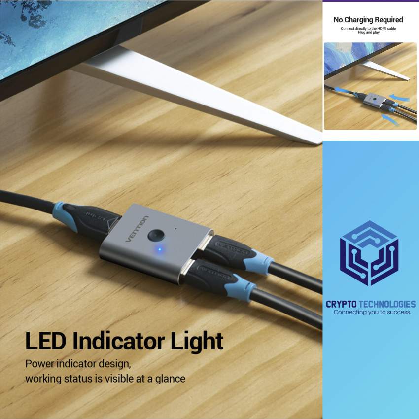 2-Port HDMI Bi-Direction Switcher Silver - 4 - All Informatics Products  on Aster Vender