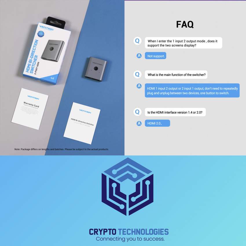 2-Port HDMI Bi-Direction Switcher Silver - 8 - All Informatics Products  on Aster Vender