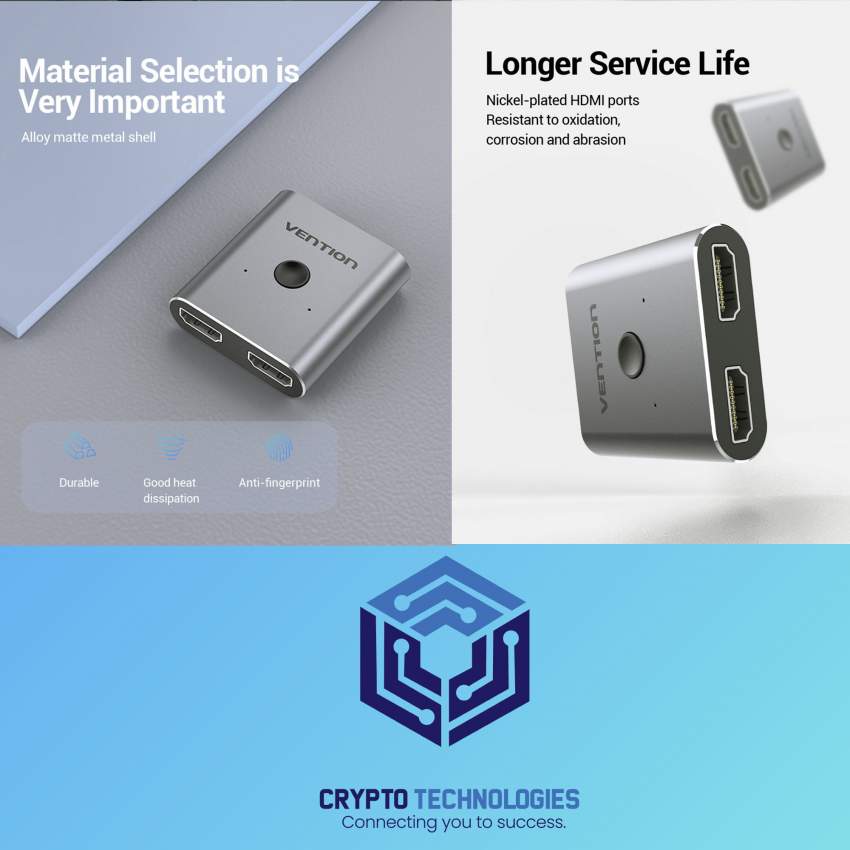 2-Port HDMI Bi-Direction Switcher Silver - 6 - All Informatics Products  on Aster Vender