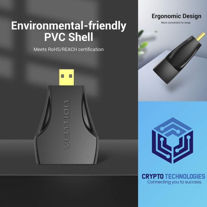 Micro HDMI Male to HDMI Female Adapter Black - 2 - All Informatics Products  on Aster Vender