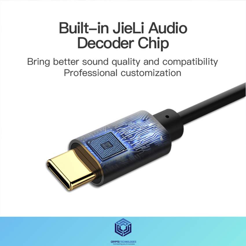 Type-C to 3.5mm Female Audio Cable 0.1M Black Metal Type - 6 - All Informatics Products  on Aster Vender