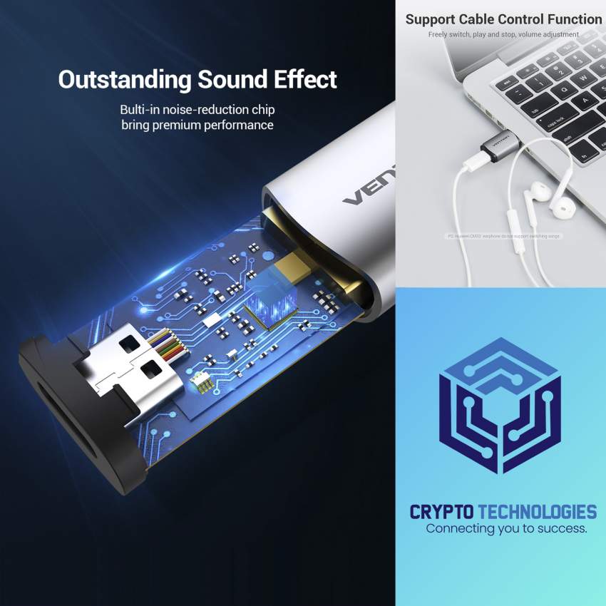 USB to Type-C Sound Card Metal Type - 2 - All Informatics Products  on Aster Vender