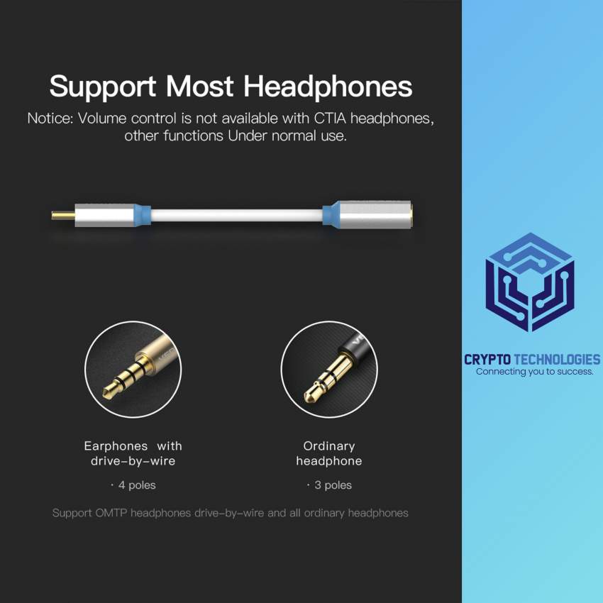 Type-C to 3.5mm Audio Cable 0.1m Aluminum Alloy Shell Black Metal Type - 5 - All Informatics Products  on Aster Vender