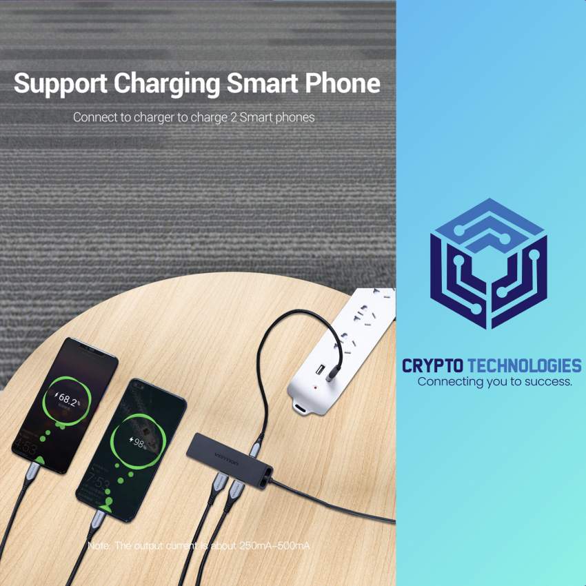 4-Port USB 3.0 Hub With Power Supply Color Black - 6 - All Informatics Products  on Aster Vender