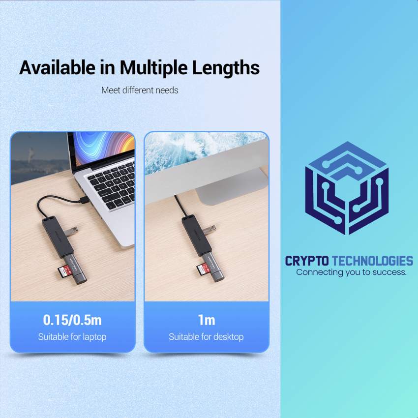 4-Port USB 3.0 Hub With Power Supply Color Black - 8 - All Informatics Products  on Aster Vender