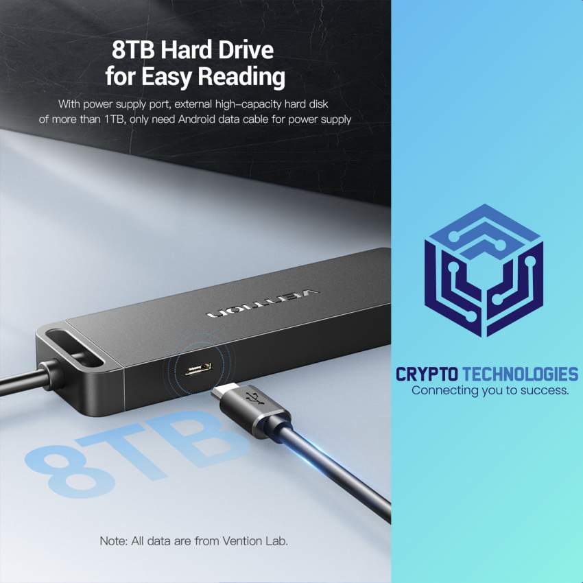 4-Port USB 3.0 Hub With Power Supply Color Black - 2 - All Informatics Products  on Aster Vender