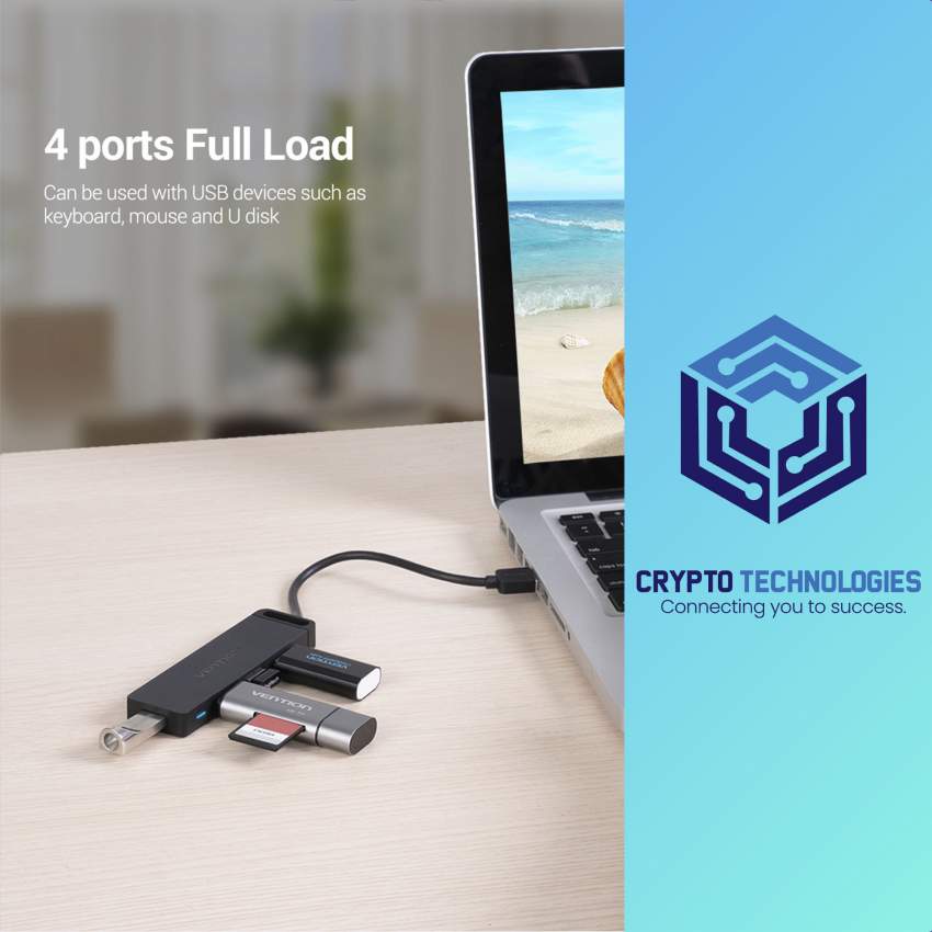 4-Port USB 3.0 Hub With Power Supply Color Black - 4 - All Informatics Products  on Aster Vender