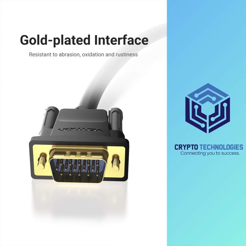 VGA(3+6) Male to Male Cable with ferrite cores - 3 - All Informatics Products  on Aster Vender