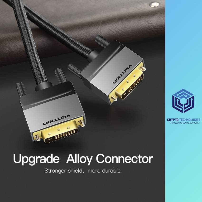 DVI(24+1) Male to Male Cable Color Black - 3 - All Informatics Products  on Aster Vender