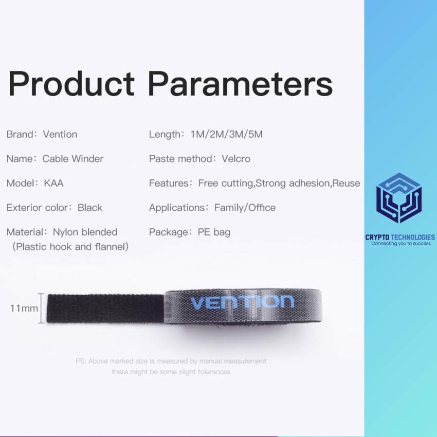 Nylon Blended Cable Winder - Cable Tie 5M Black - 6 - All Informatics Products  on Aster Vender