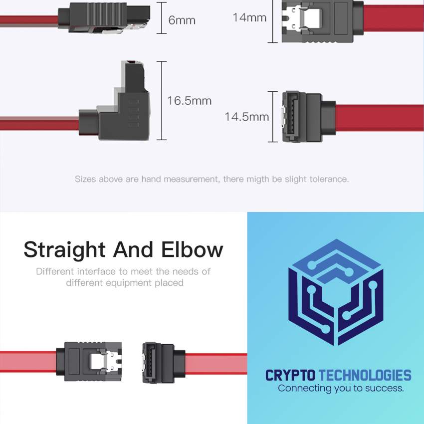 SATA3.0 Cable 0.5M Red/Blue - 0 - All Informatics Products  on Aster Vender