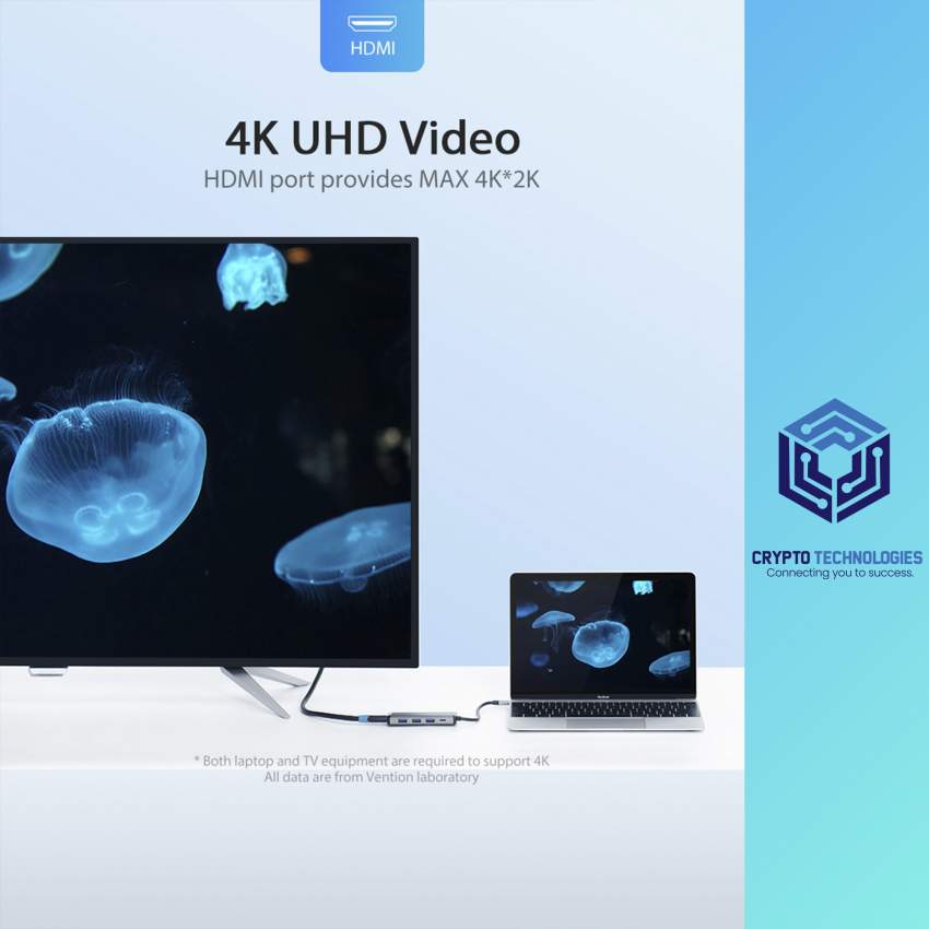 USB Type-C to HDMI/USB3.0*/PD Converter 0.15M Gray Metal Type - 5 - All Informatics Products  on Aster Vender