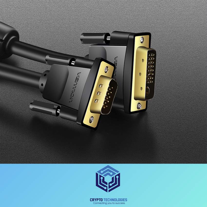 DVI(24+5) to VGA Cable - Color Black - 6 - All Informatics Products  on Aster Vender