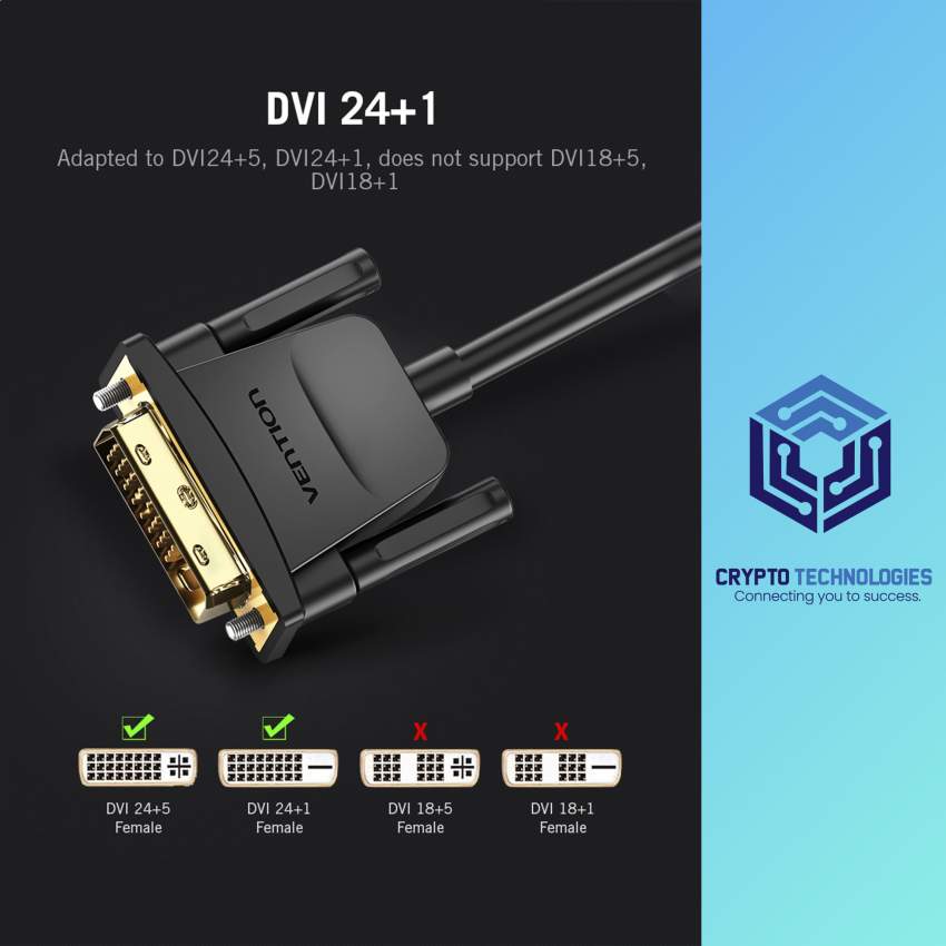 DVI to VGA Converter 0.15M Black Metal Type - 2 - All Informatics Products  on Aster Vender