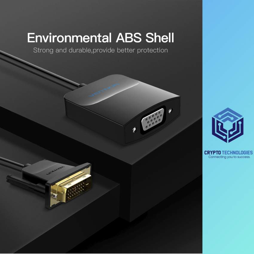 DVI to VGA Converter 0.15M Black Metal Type - 1 - All Informatics Products  on Aster Vender