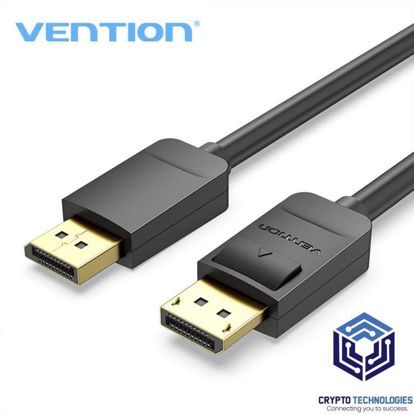 DP 1.2 HD Cable Male To Male (Display Port Cable) Black - 0 - All Informatics Products  on Aster Vender