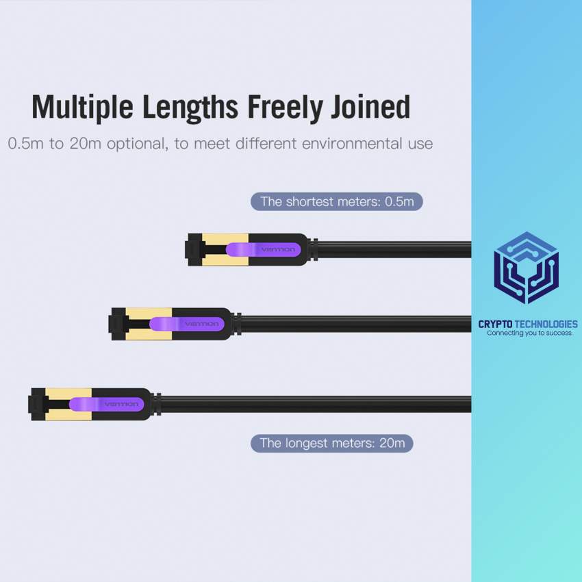 Cat.7 SSTP (Screened Shielded Twisted Pair) Patch Cable - Black - 3 - All Informatics Products  on Aster Vender