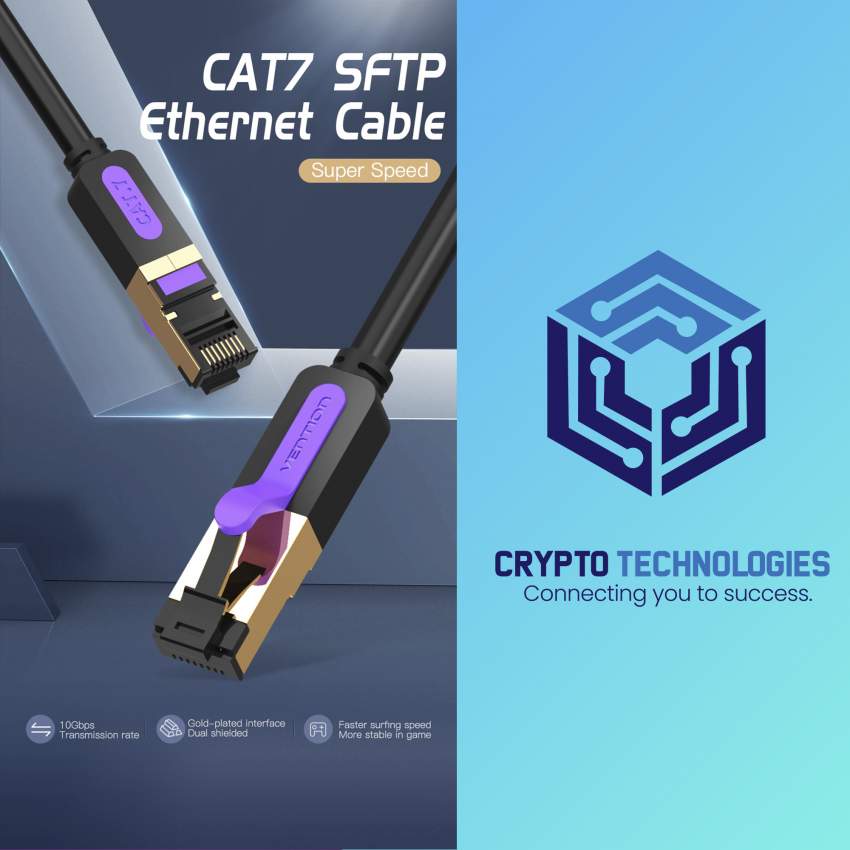 Cat.7 SSTP (Screened Shielded Twisted Pair) Patch Cable - Black - 0 - All Informatics Products  on Aster Vender