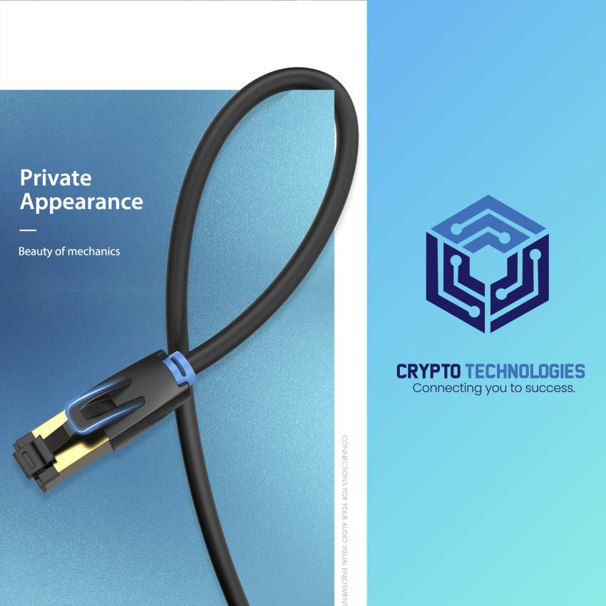 Cat.8 SSTP (Screened Shielded Twisted Pair) Patch Cable - Black - 2 - All Informatics Products  on Aster Vender