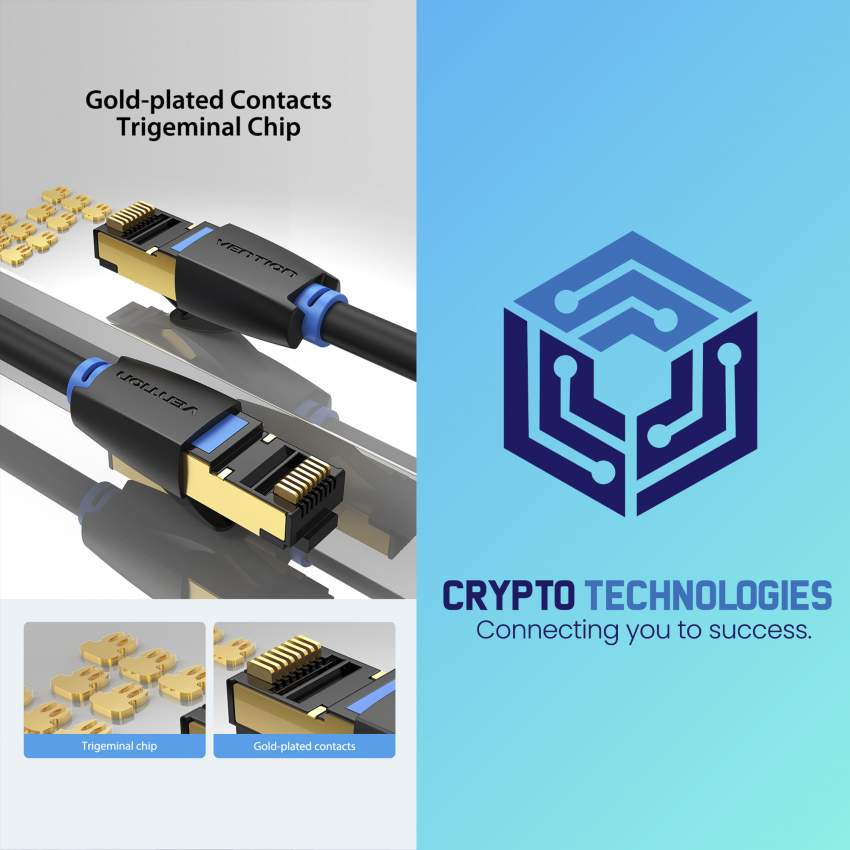 Cat.8 SSTP (Screened Shielded Twisted Pair) Patch Cable - Black - 6 - All Informatics Products  on Aster Vender