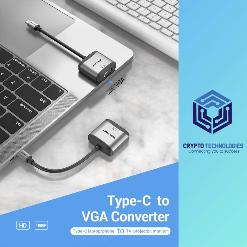 TypeC to VGA Converter Aster Vender All Informatics Products