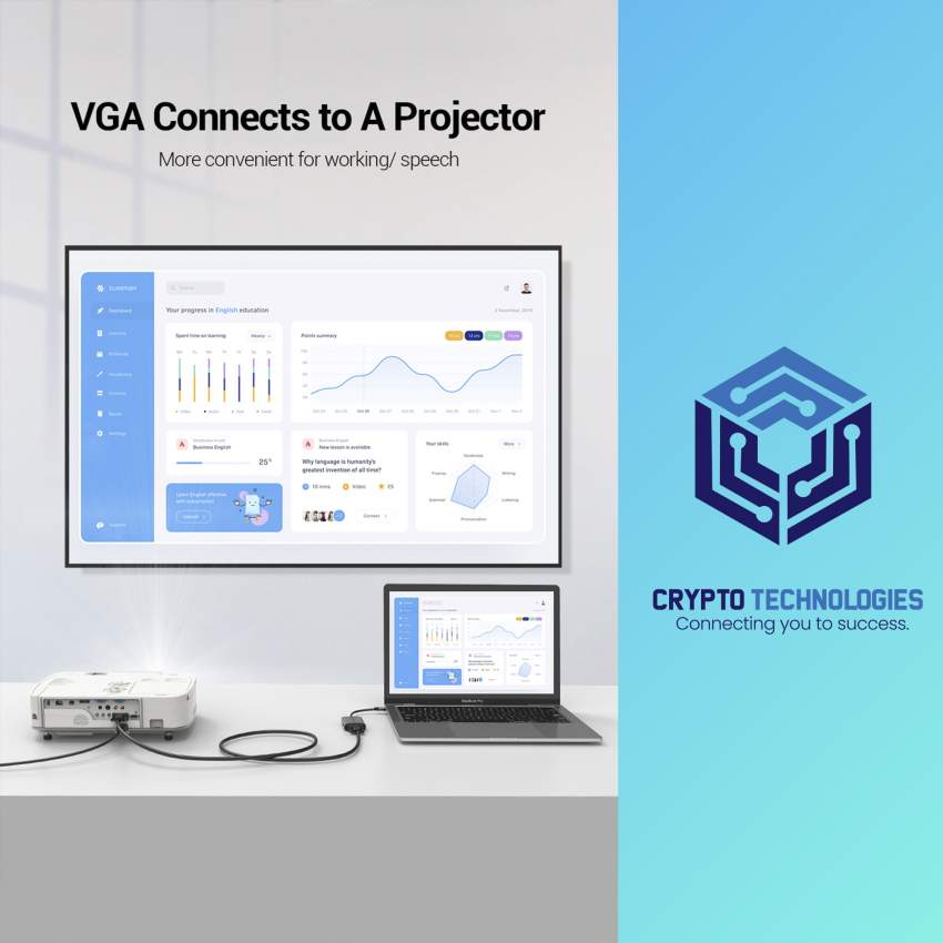 Type-C to HDMI/VGA/USB3.0/PD Converter 0.15M Gray Metal Type - 9 - All Informatics Products  on Aster Vender