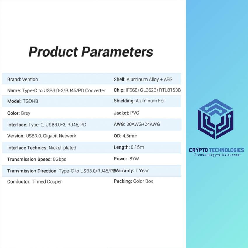 Type-C to USB3.0*3/Gigabit Ethernet/PD Docking Station - 7 - All Informatics Products  on Aster Vender