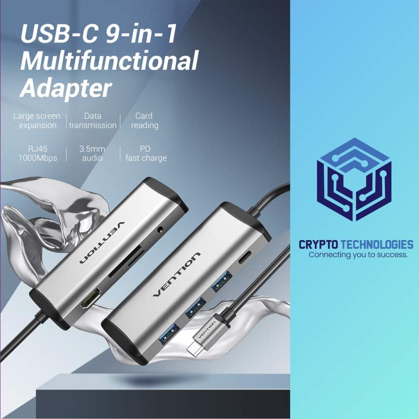 Multi-function Type-C to HDMI/USB3.0*3/TF/SD/RJ45/3.5mm/PD Docking Sta - 0 - All Informatics Products  on Aster Vender