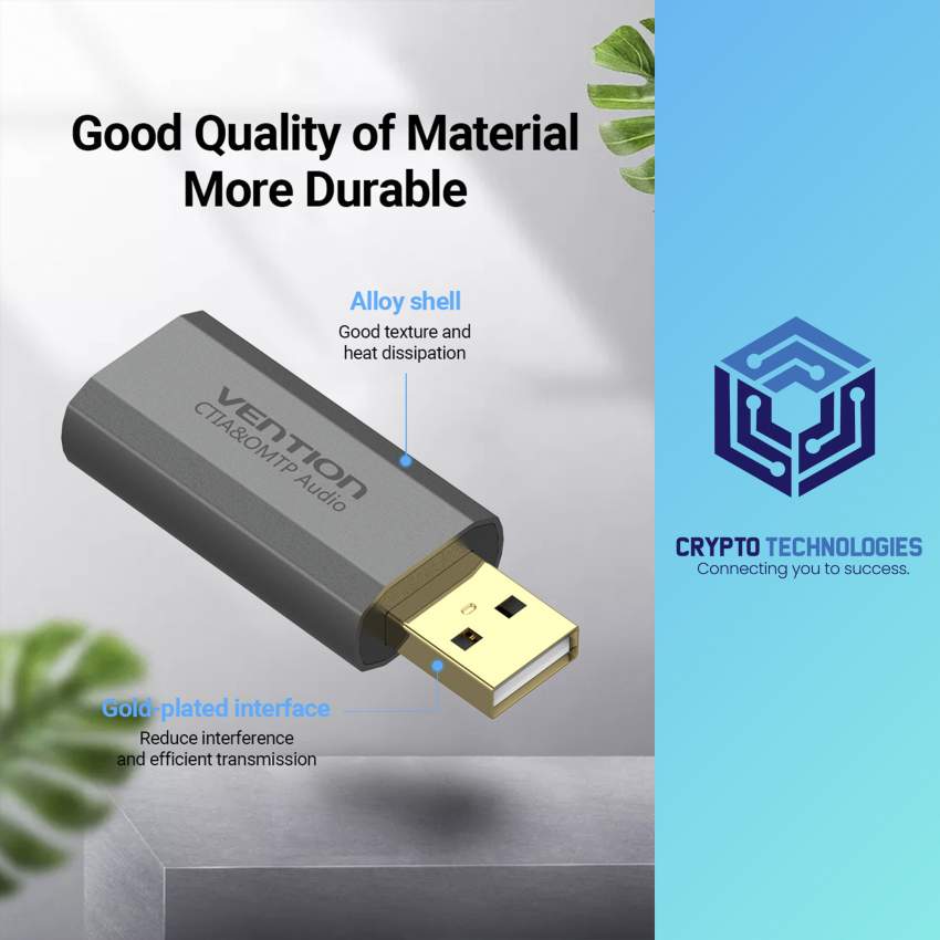 USB External Sound Card Gray Metal Type - 4 - All Informatics Products  on Aster Vender