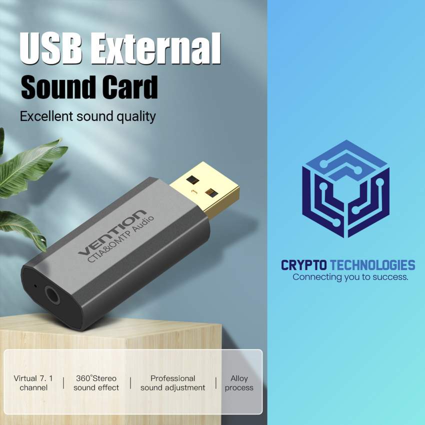 USB External Sound Card Gray Metal Type - 0 - All Informatics Products  on Aster Vender