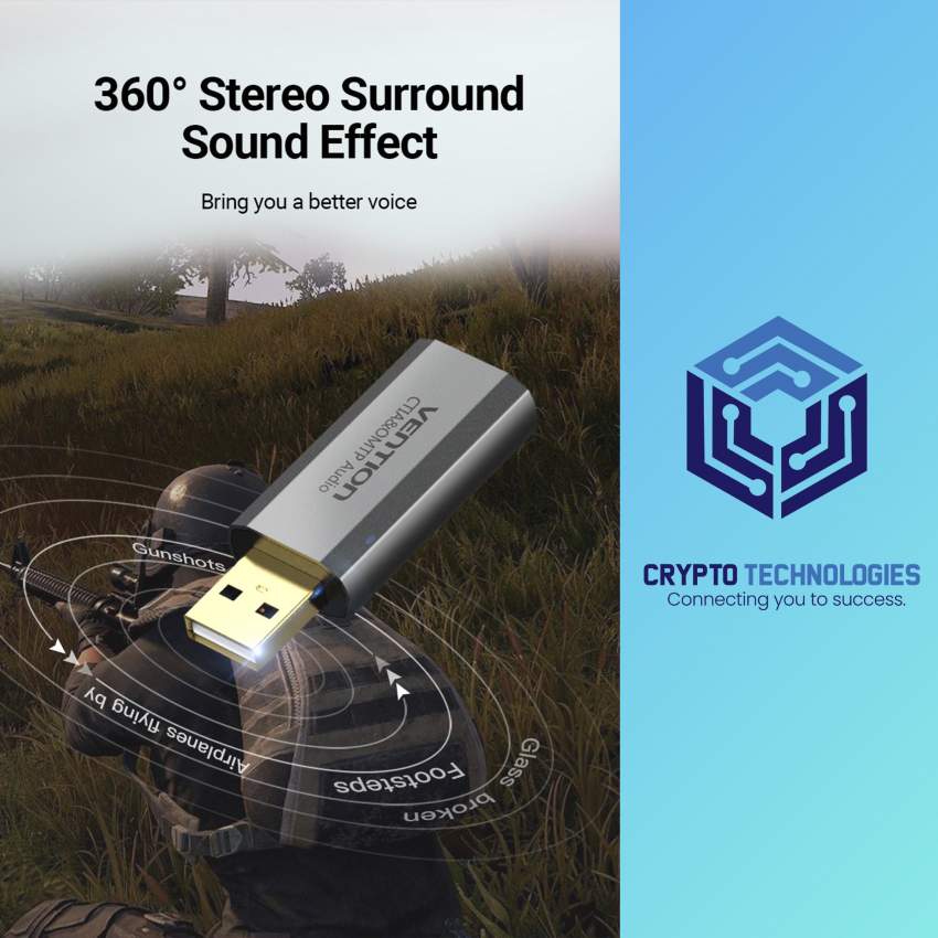 USB External Sound Card Gray Metal Type - 2 - All Informatics Products  on Aster Vender