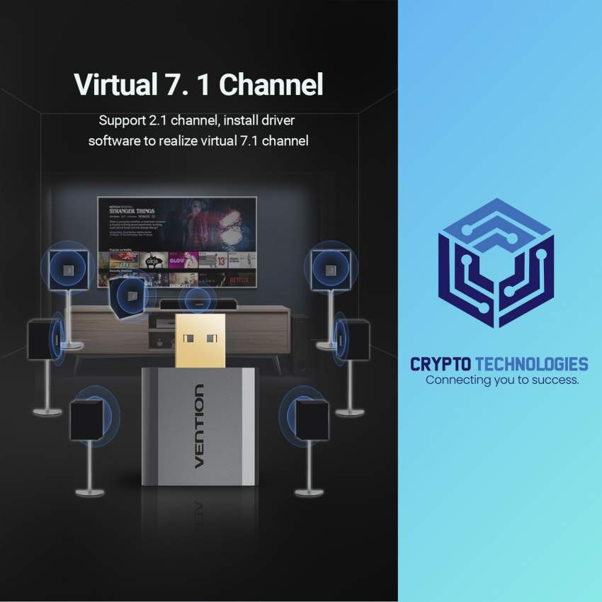 USB External Sound Card Gray Metal Type - 1 - All Informatics Products  on Aster Vender