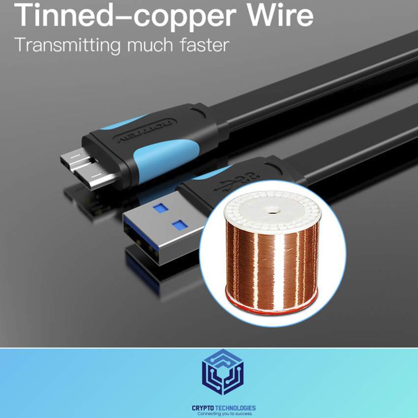 USB3.0 A Male to Micro B (Micro USB) Male Cable - Black - 2 - All Informatics Products  on Aster Vender