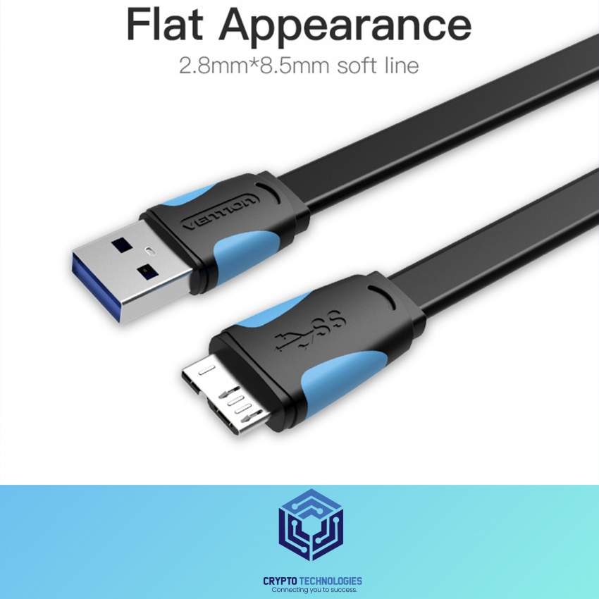 USB3.0 A Male to Micro B (Micro USB) Male Cable - Black - 0 - All Informatics Products  on Aster Vender