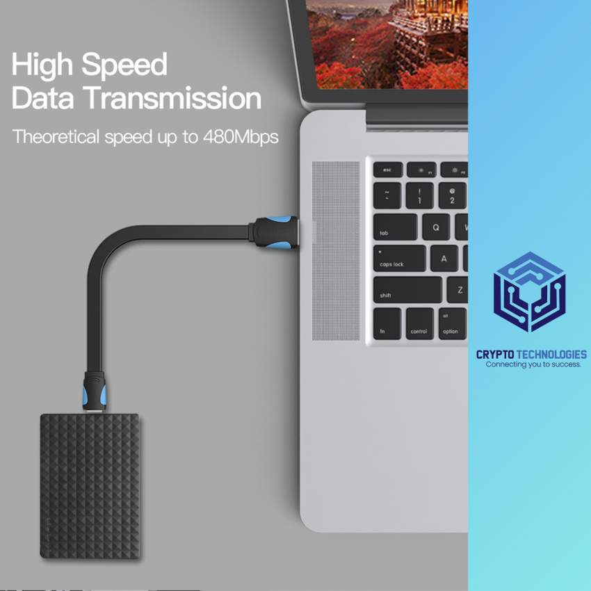 USB2.0 A Male to Mini 5 Pin Male Cable - Black - 2 - All Informatics Products  on Aster Vender