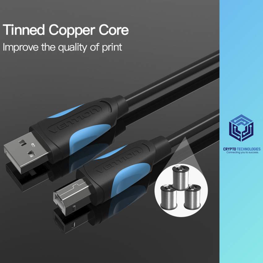 USB2.0 A Male to B Male Printer Cable - Black - 4 - All Informatics Products  on Aster Vender