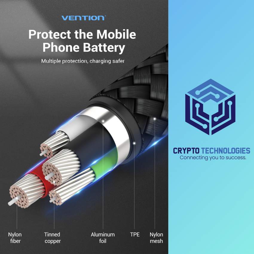 USB-C to USB 2.0-A Male Charger Cable (3A) Gray - Aluminum Alloy Type - 2 - All Informatics Products  on Aster Vender