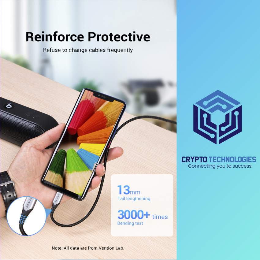 USB-C to USB 2.0-A Male Charger Cable (3A) Gray - Aluminum Alloy Type - 6 - All Informatics Products  on Aster Vender