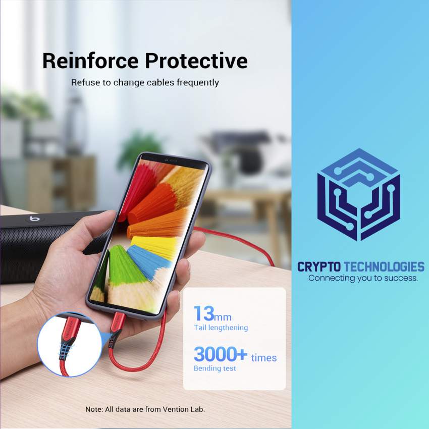 USB-C to USB 2.0-A Male Charger Cable (3A) Red 1M Aluminum Alloy Type - 6 - All Informatics Products  on Aster Vender