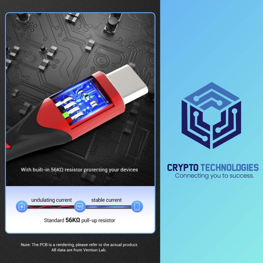 USB-C to USB 2.0-A Male Charger Cable (3A) Red 1M Aluminum Alloy Type - 2 - All Informatics Products  on Aster Vender