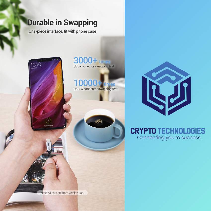 USB-C to USB 2.0-A Male 5A Fast Charger Cable Gray - Aluminum Alloy Ty - 7 - All Informatics Products  on Aster Vender