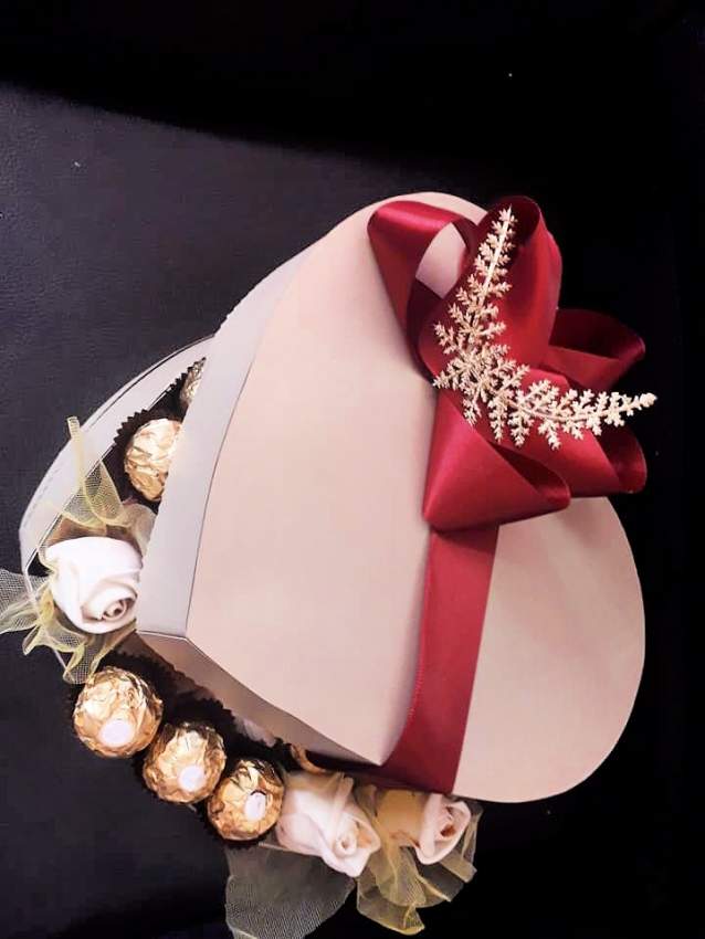 Ferrero in heart shape carton box - Wedding Gift on Aster Vender
