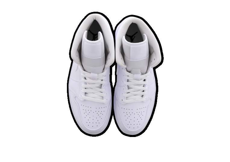 Jordan 1 mid triple white - 4 - Sneakers  on Aster Vender