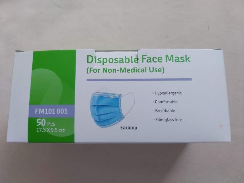 DISPOSABLE 3-PLY FACE MASKS at AsterVender